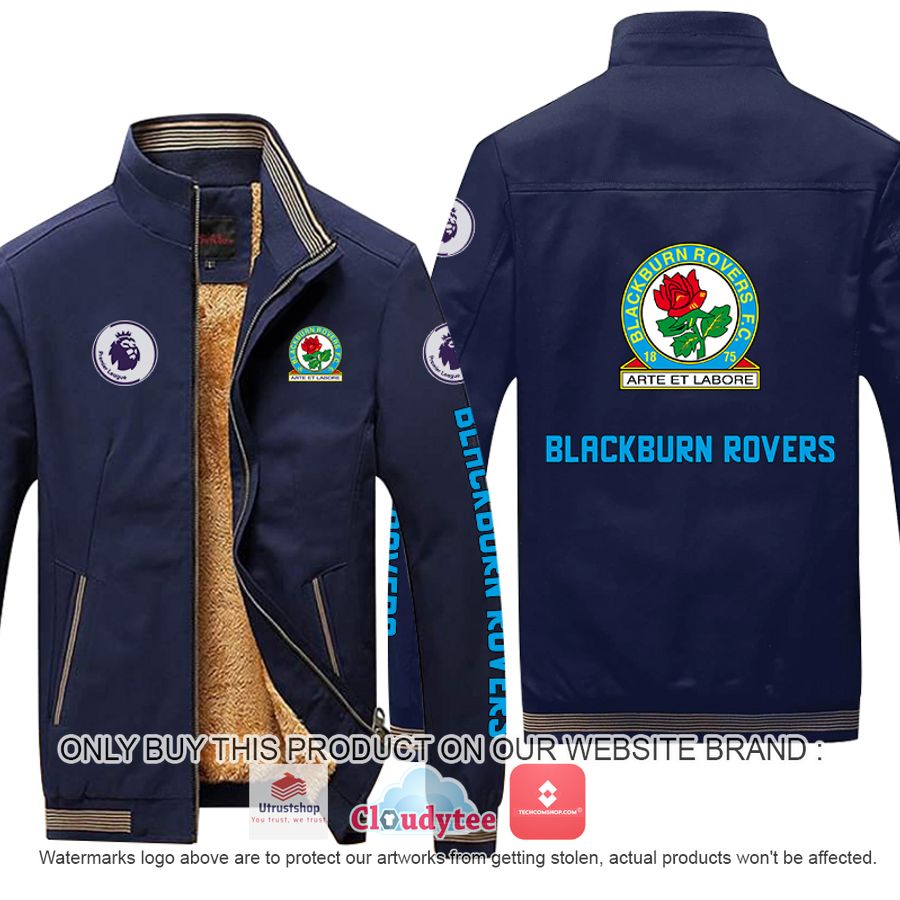blackburn rovers premier league moutainskin leather jacket 3 34444