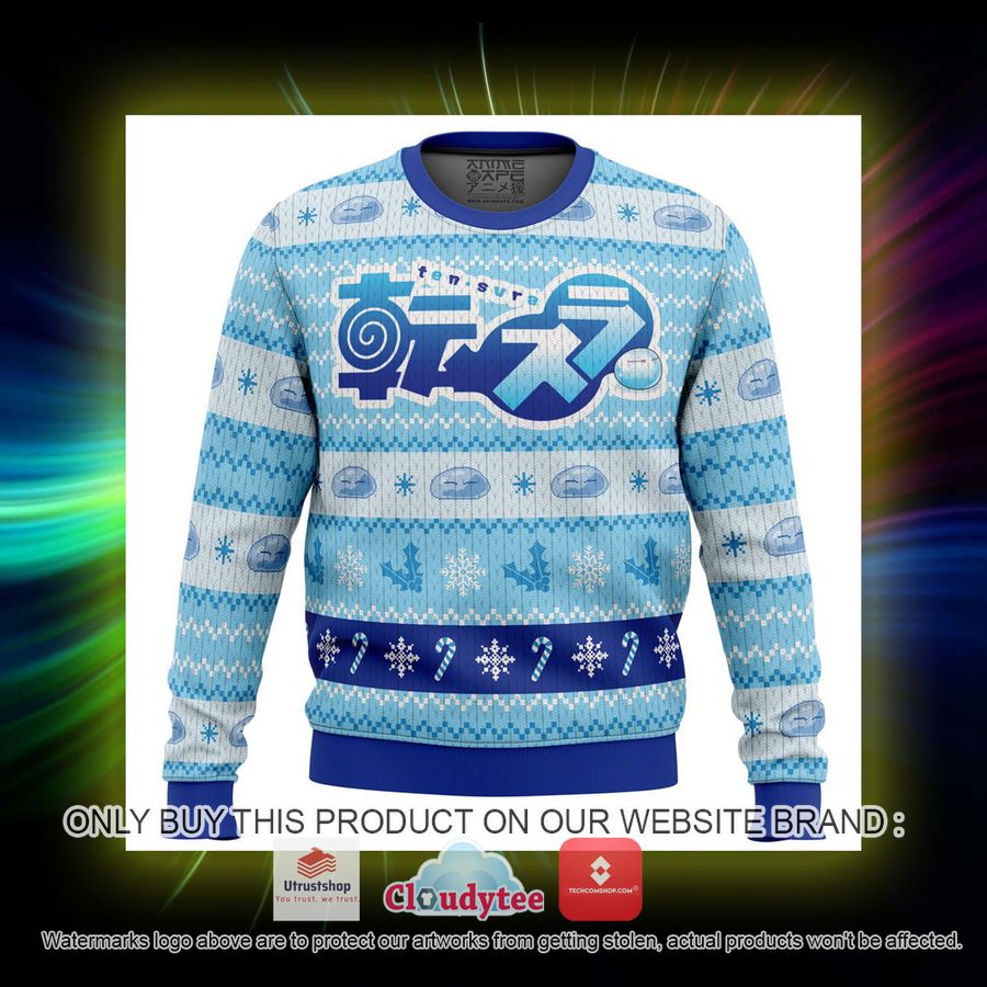 blue christmas that time i got reincarnated as a slime christmas sweater 11 55274