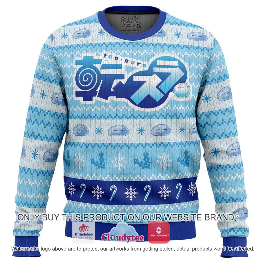 blue christmas that time i got reincarnated as a slime christmas sweater 7 81602