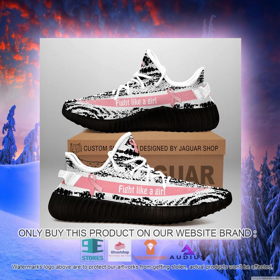 breast cancer awareness fight like a girl yeezy sneaker 3 84298