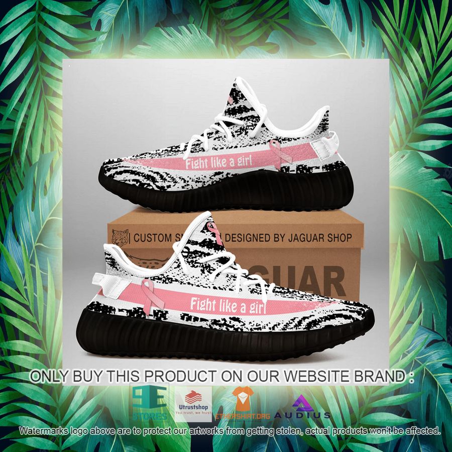 breast cancer awareness fight like a girl yeezy sneaker 5 1504