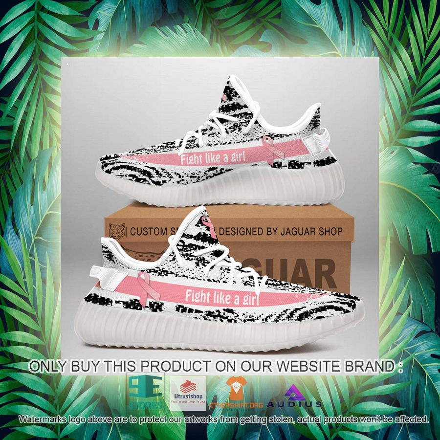 breast cancer awareness fight like a girl yeezy sneaker 6 2249