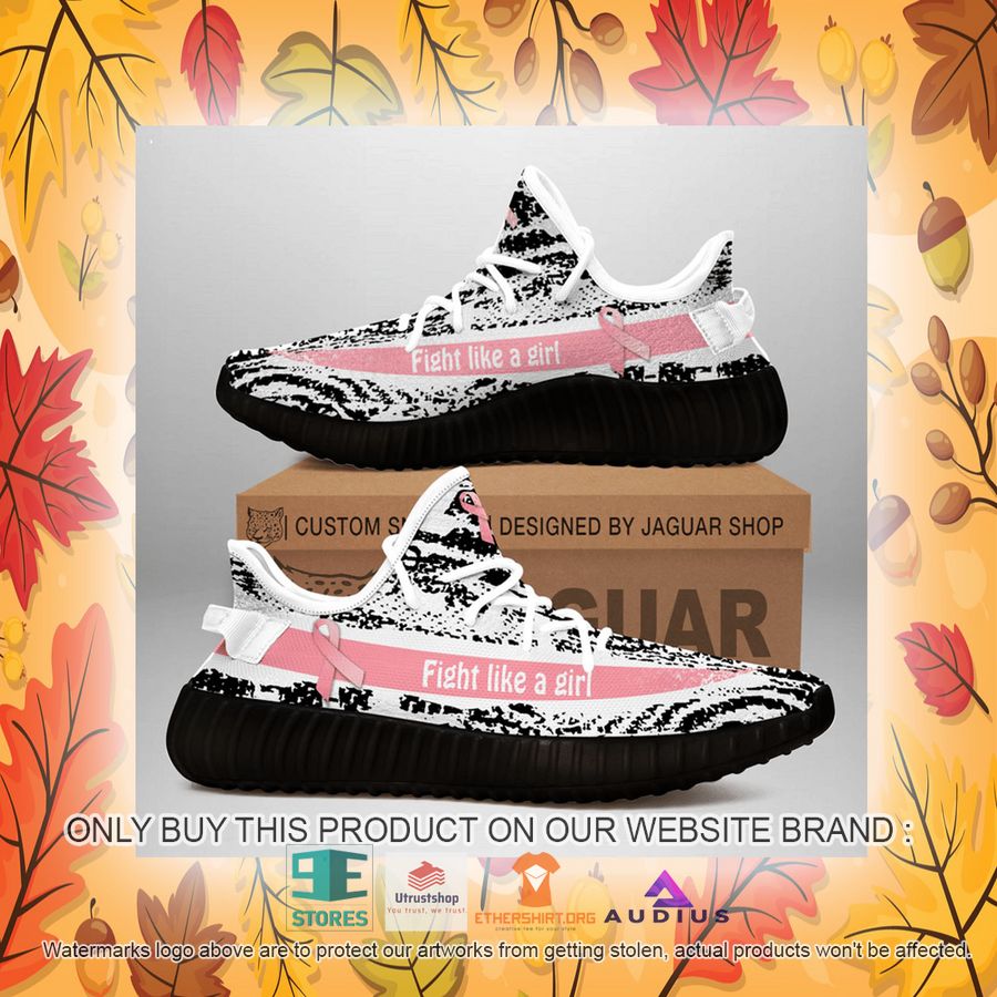 breast cancer awareness fight like a girl yeezy sneaker 7 87843