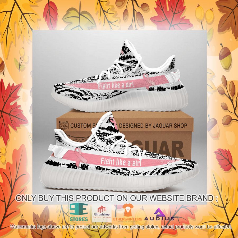 breast cancer awareness fight like a girl yeezy sneaker 8 72607