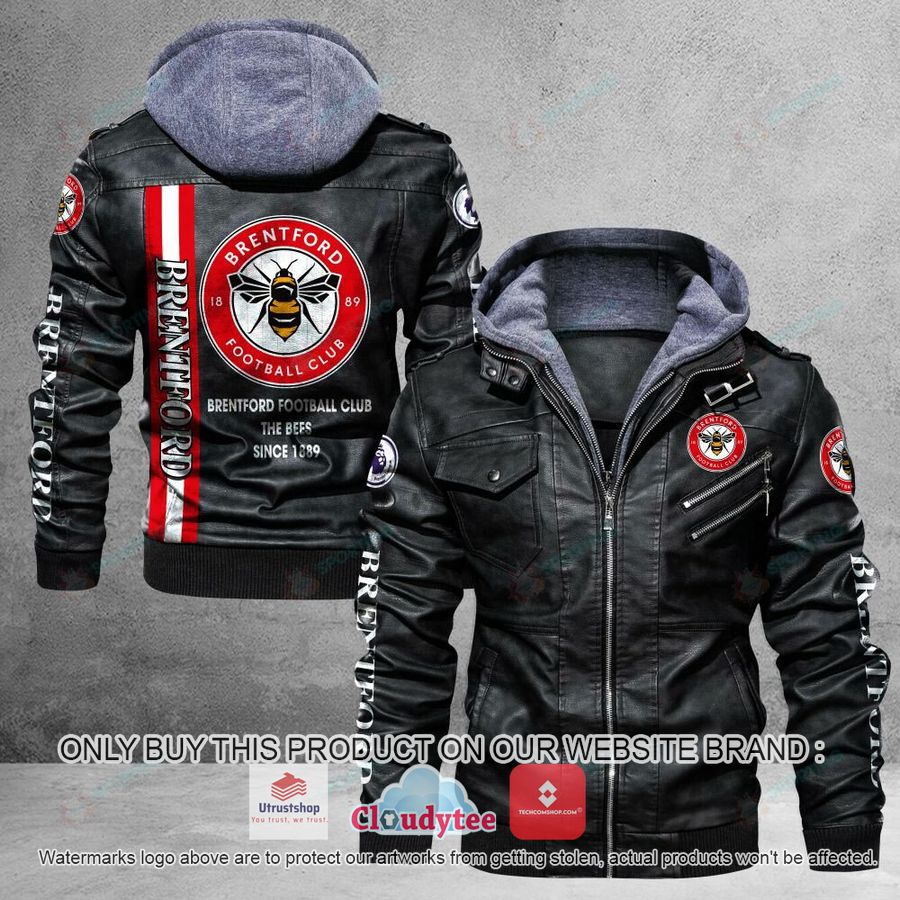 brentford fc premieleague leather jacket 1 89232