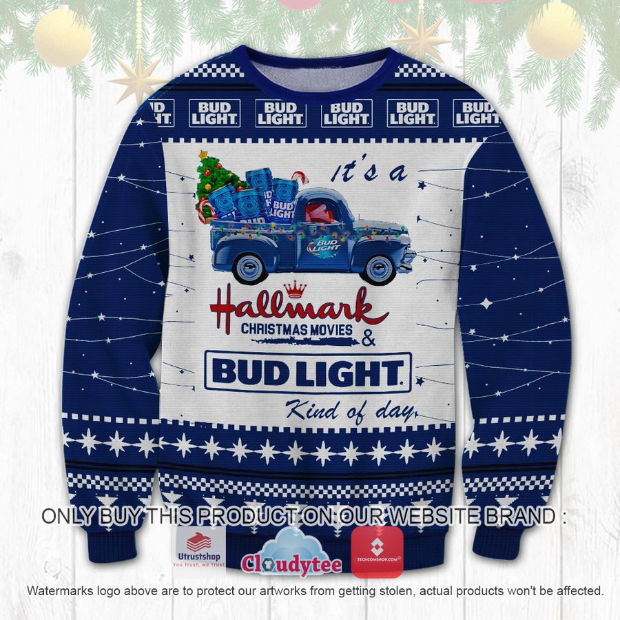 bud light hallmark ugly sweater 2 84564