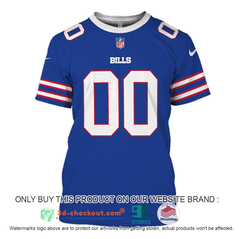 buffalo bills nfl personalized blue 3d shirt hoodie 1 34389