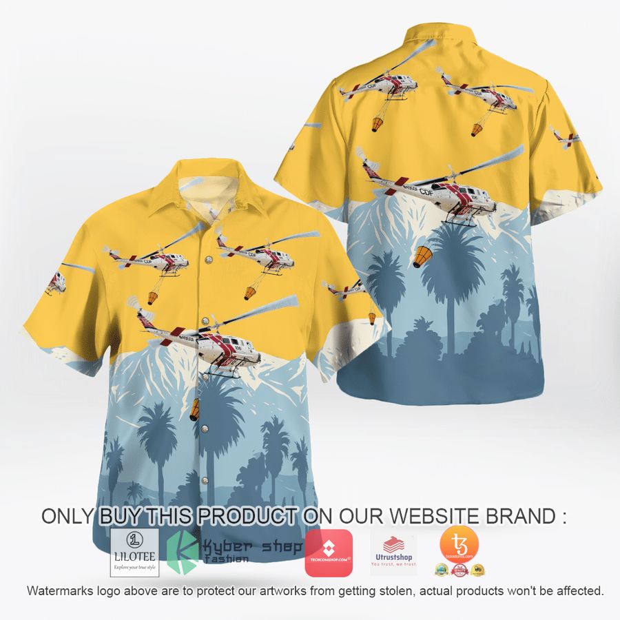 cal fire aviation management program uh 1h super huey hawaiian shirt 1 86127