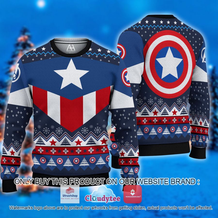 captain americas shield christmas all over printed shirt hoodie 1 37040