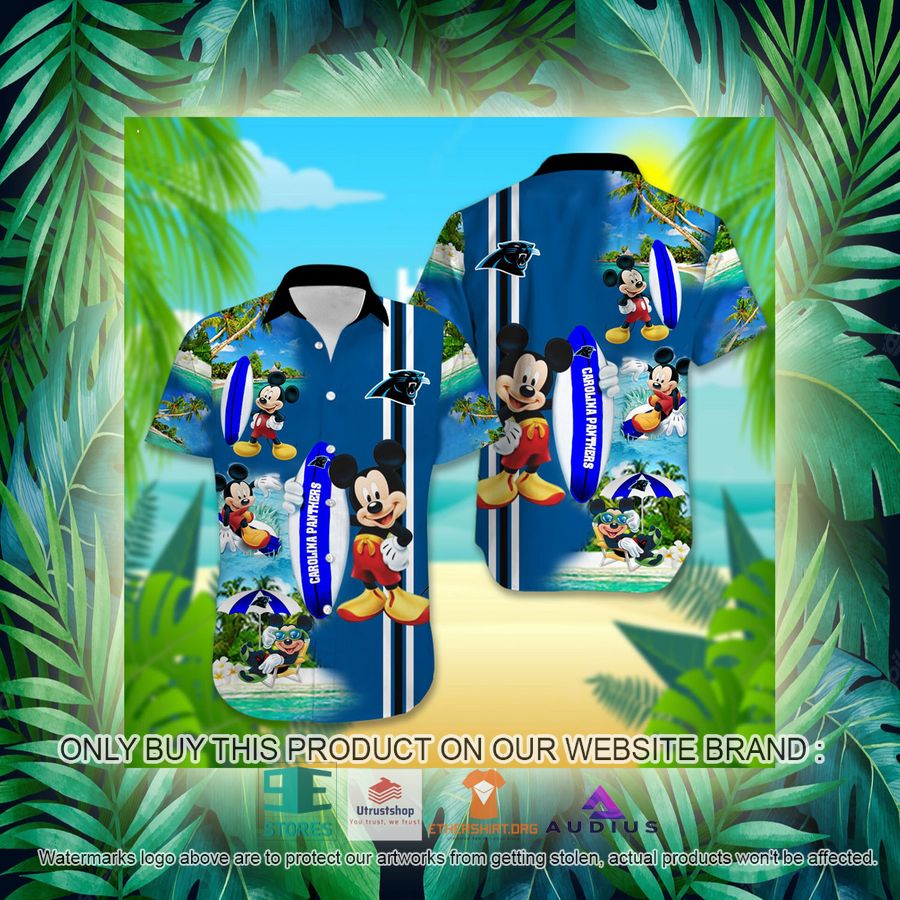 carolina panthers mickey mouse surfboard hawaii shirt 3 69960