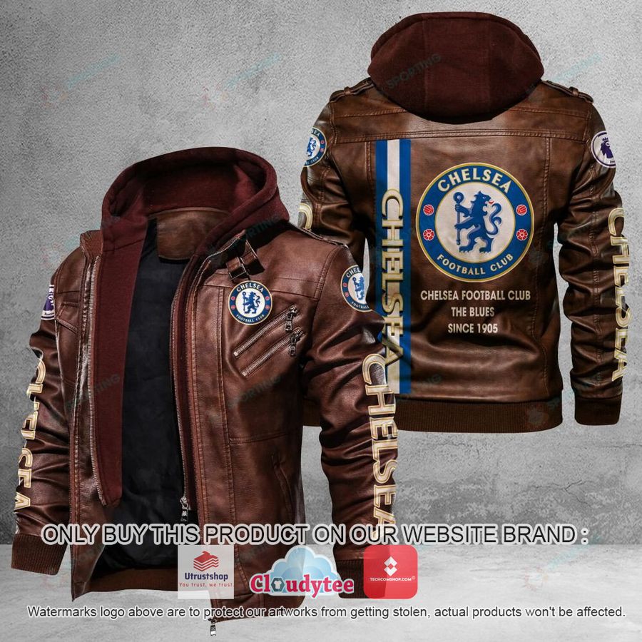 chelsea f c premieleague leather jacket 2 73542
