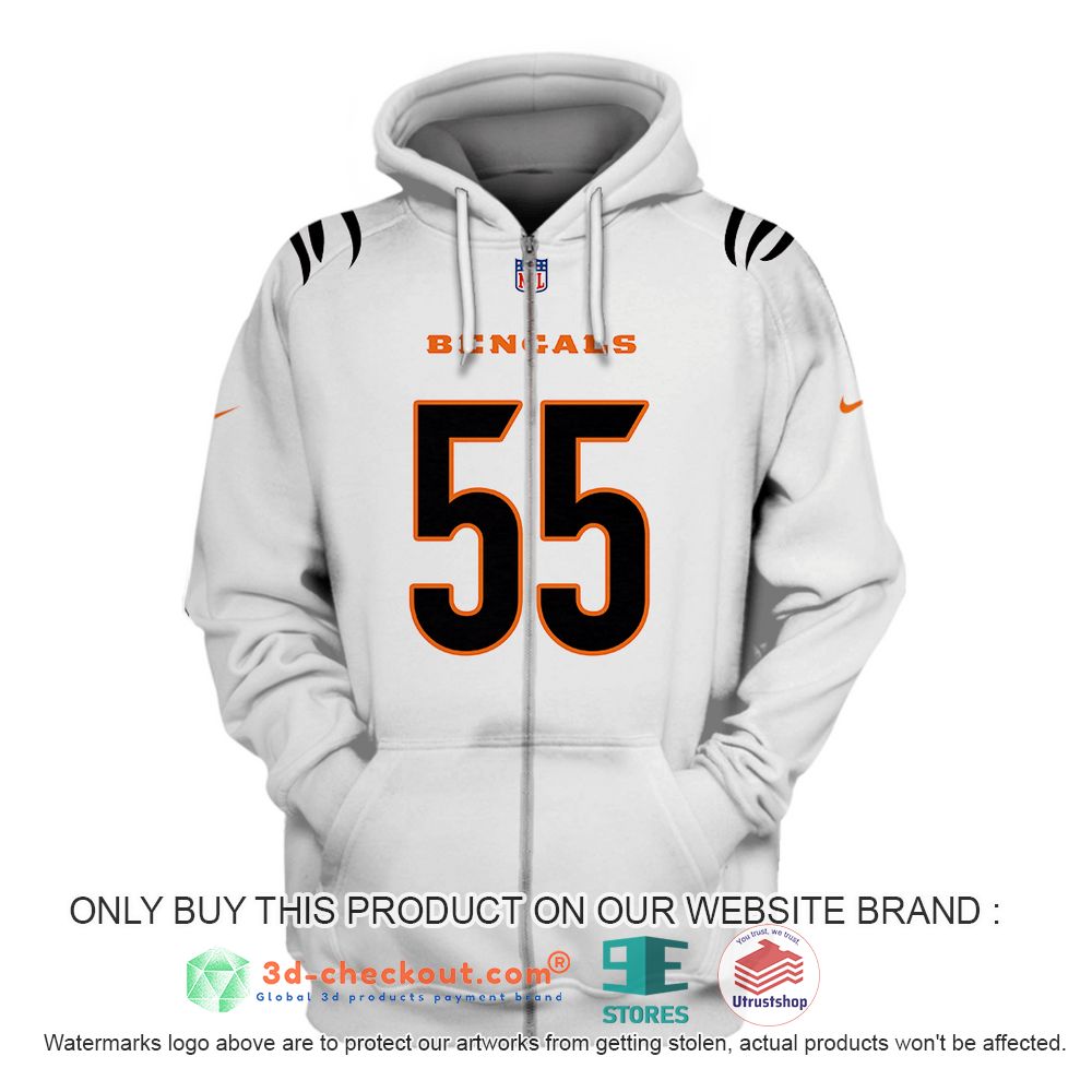 cincinnati bengals nfl brandon wilson white 3d shirt hoodie 1 98735