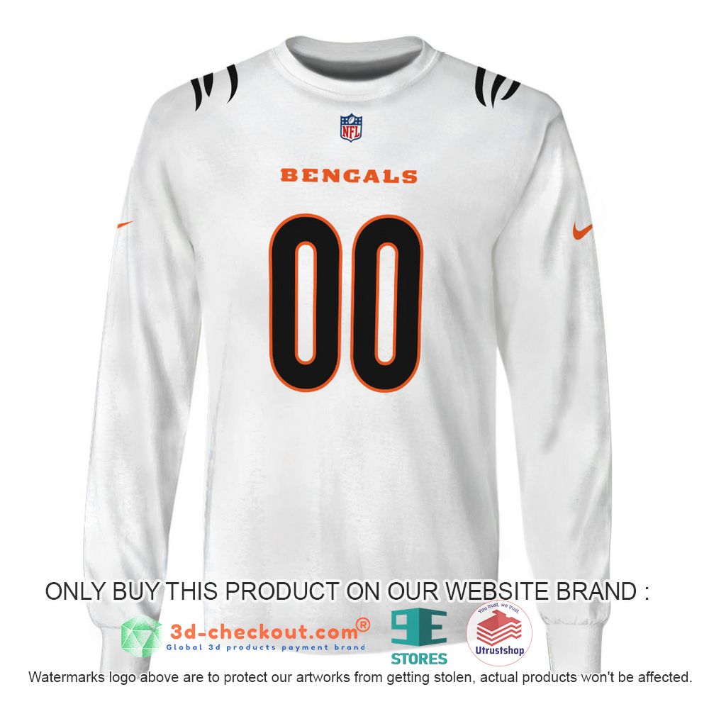 cincinnati bengals nfl personalized white 3d shirt hoodie 1 41592