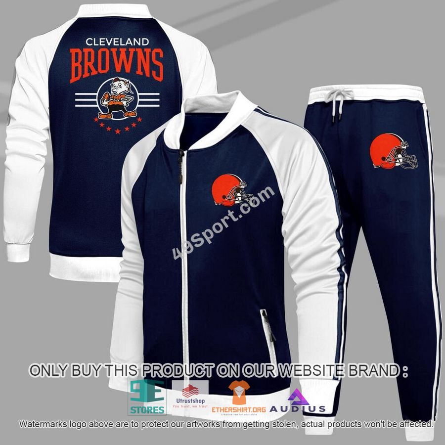 cleveland browns nfl casual tracksuit jacket long pants 2 69873