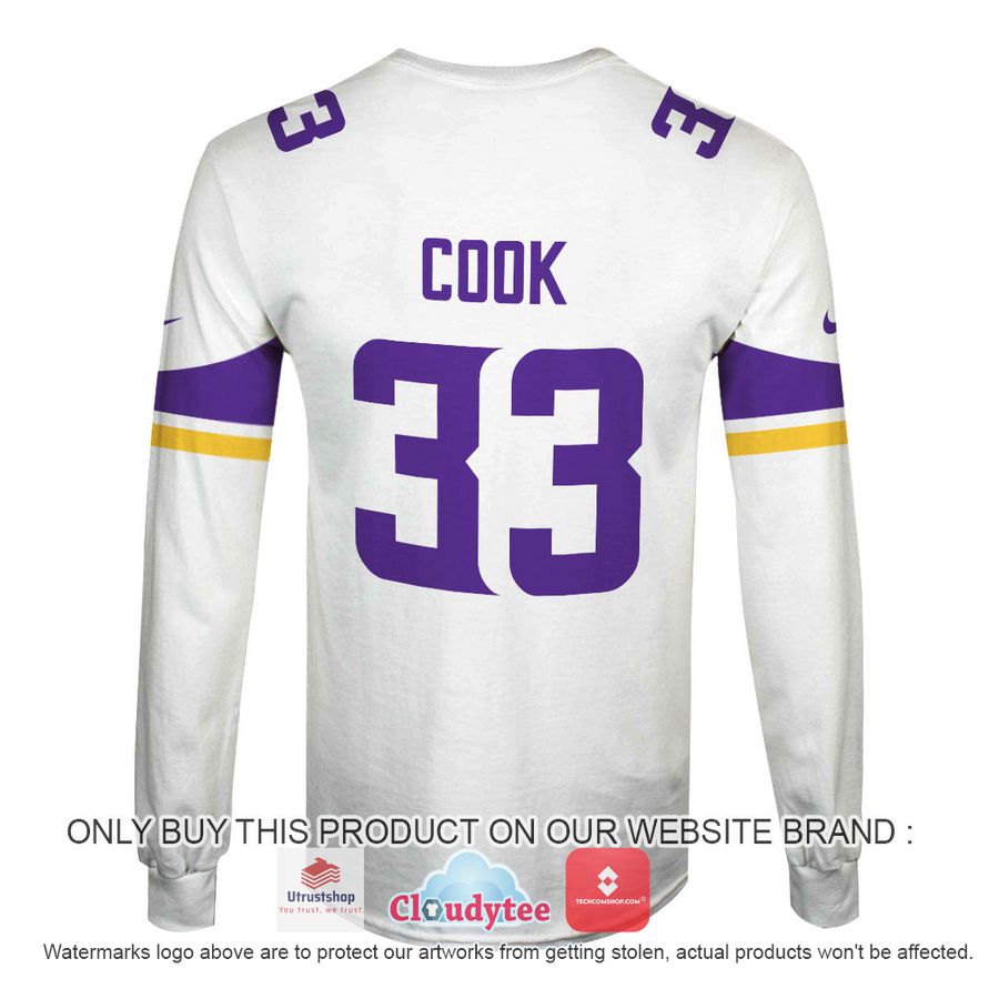 cook 33 minnesota vikings nfl purple white hoodie shirt 4 36905