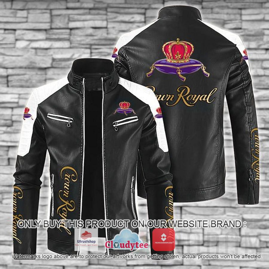 crown royal block leather jacket 1 11554