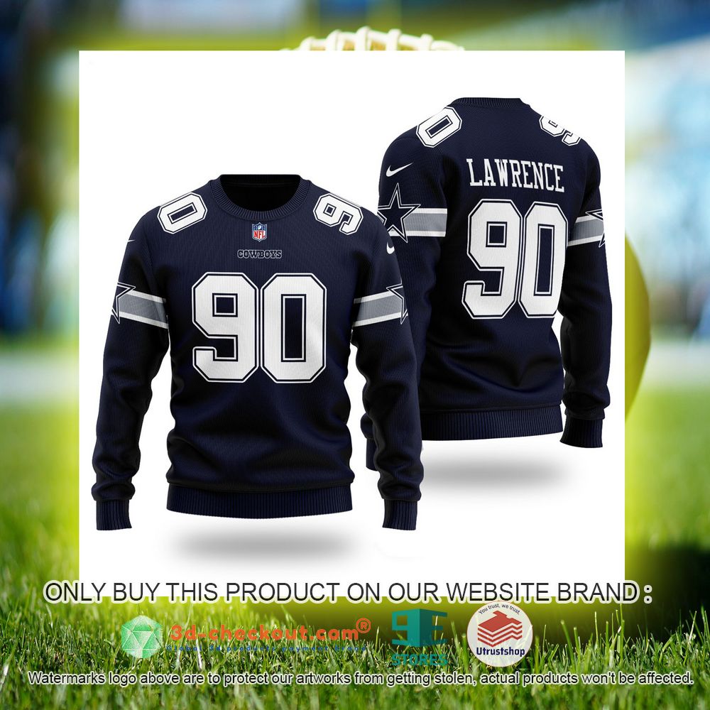 dallas cowboys nfl demarcus lawrence ugly christmas sweater 2 56831