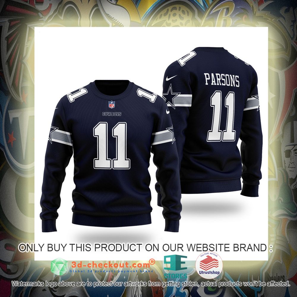 dallas cowboys nfl micah parsons ugly christmas sweater 1 84653