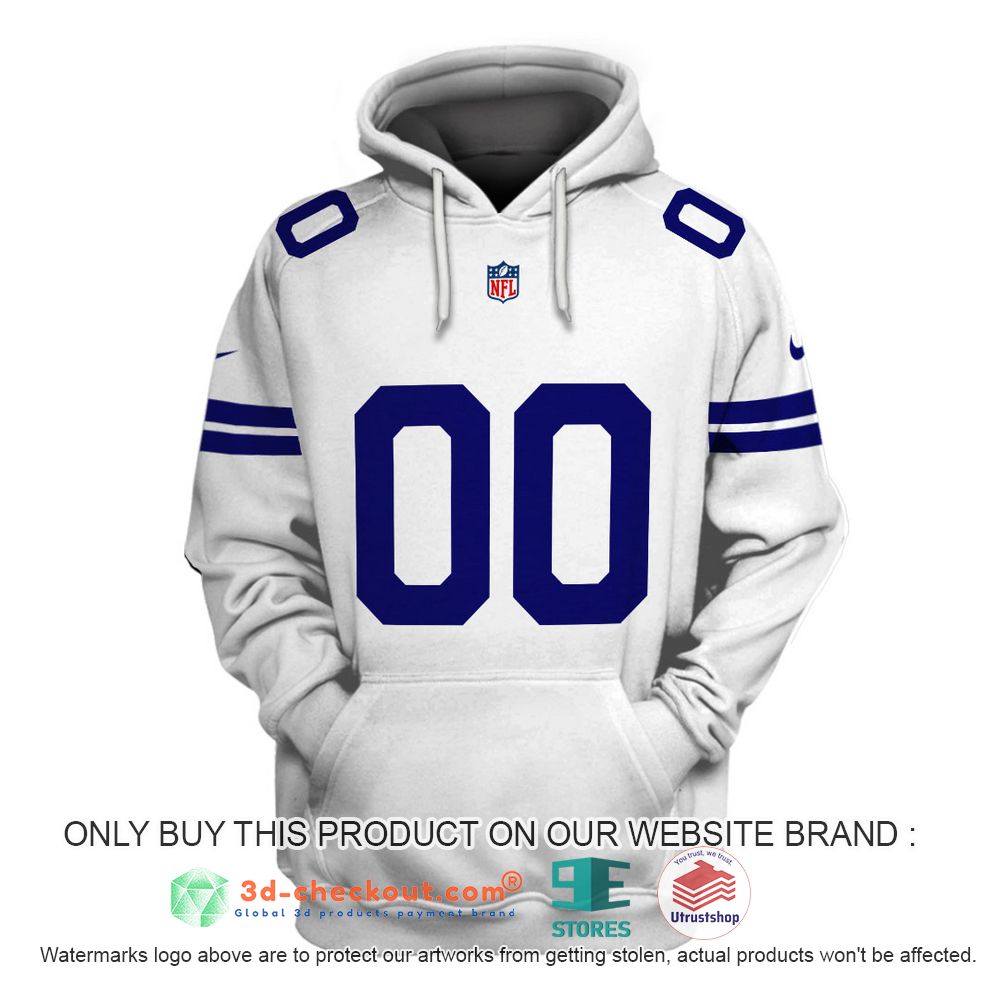 dallas cowboys nfl personalized white 3d shirt hoodie 1 77327