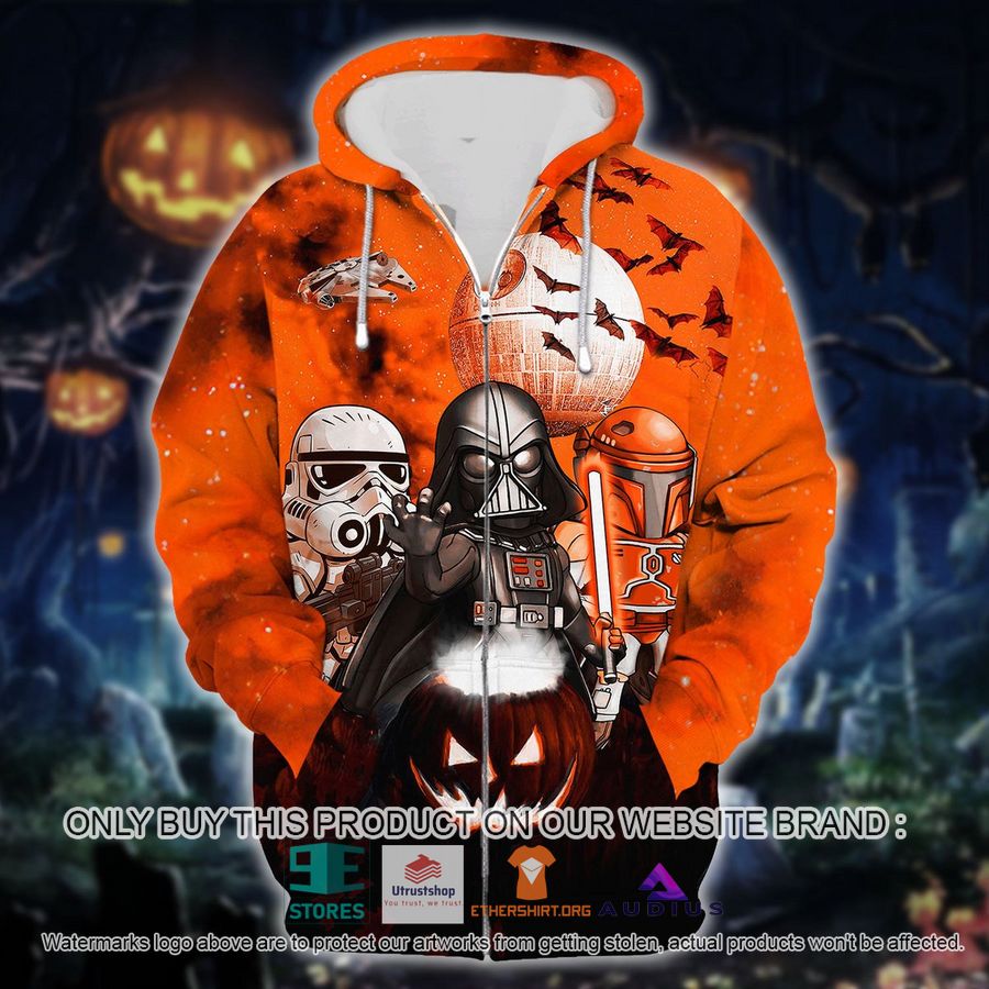 darth vader boba fett stormtrooper halloween night hoodie zip hoodie 1 78987