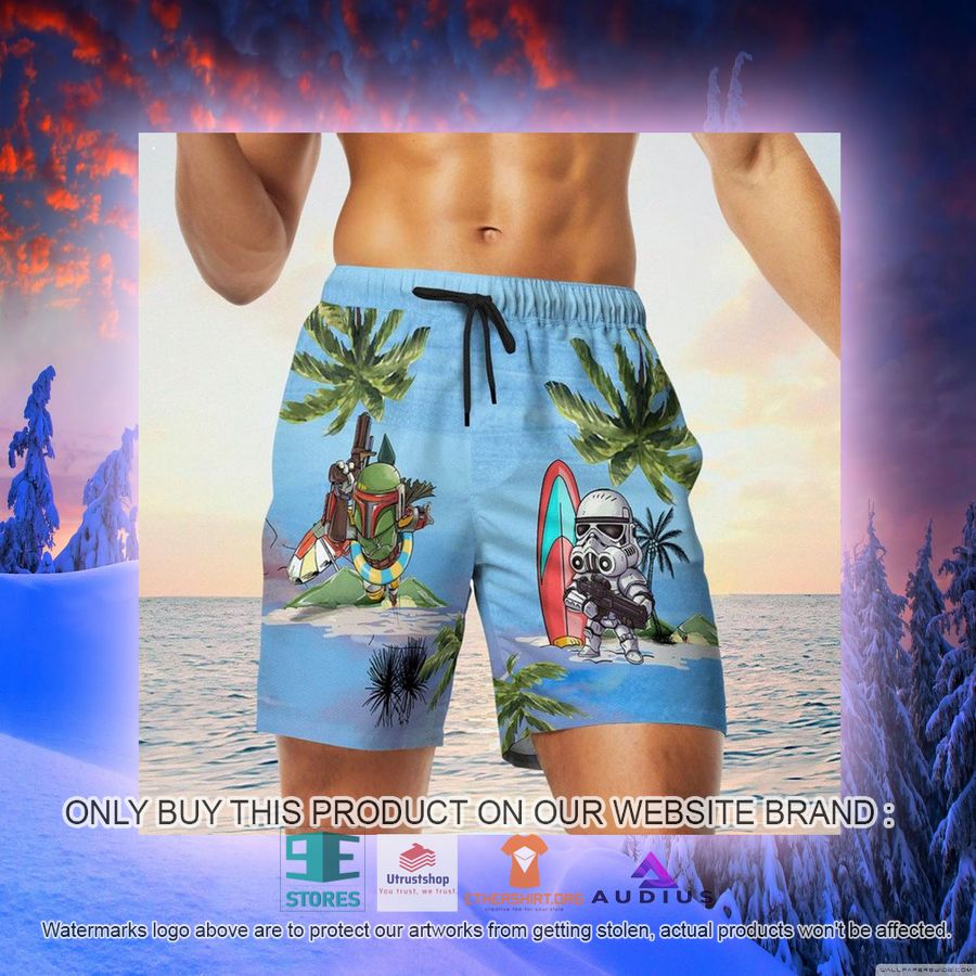 darth vader boba fett stormtrooper summer time blue hawaii shirt shorts 11 68504