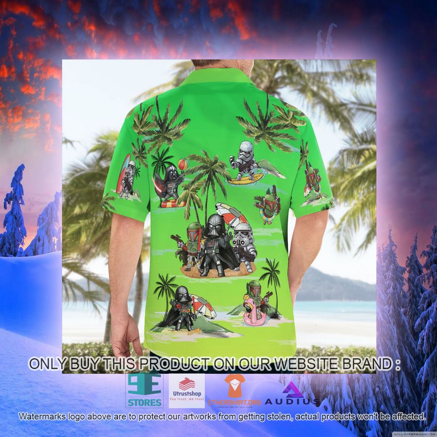 darth vader boba fett stormtrooper summer time green hawaii shirt shorts 9 89952