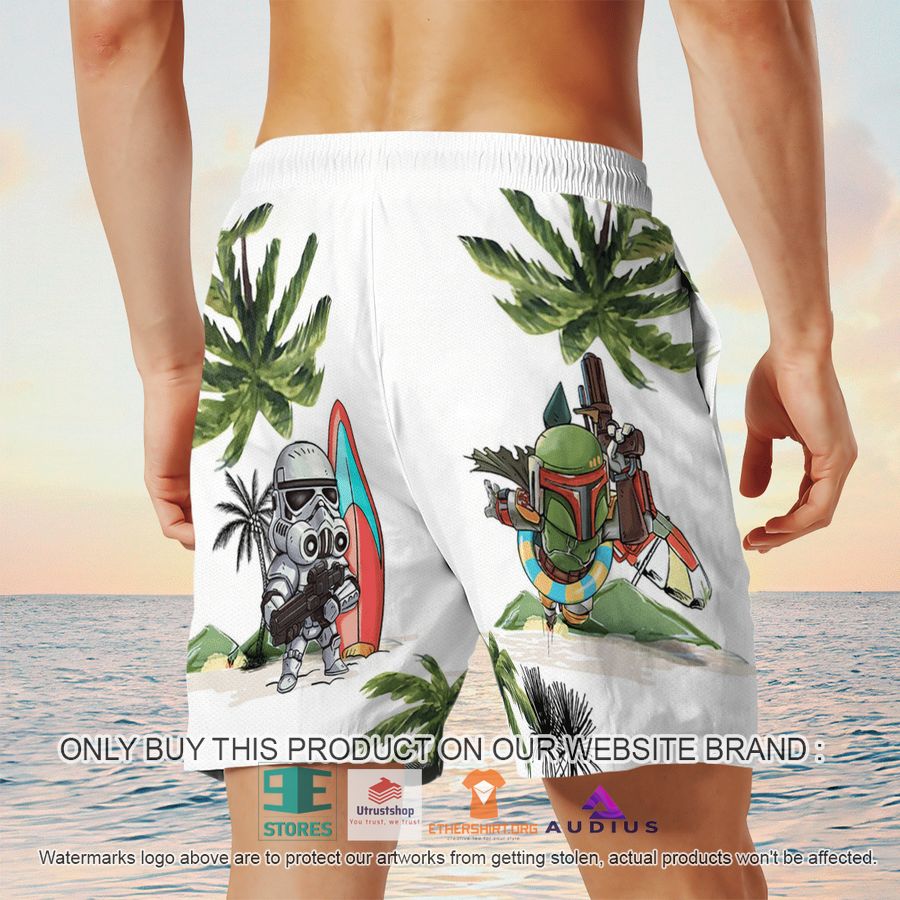 darth vader boba fett stormtrooper summer time white hawaii shirt shorts 6 6460