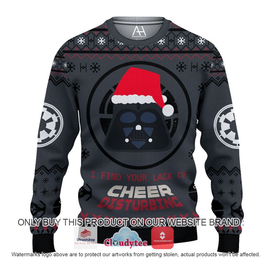 darth vader i find your lack of cheer disturbing christmas all over printed shirt hoodie 1 98111