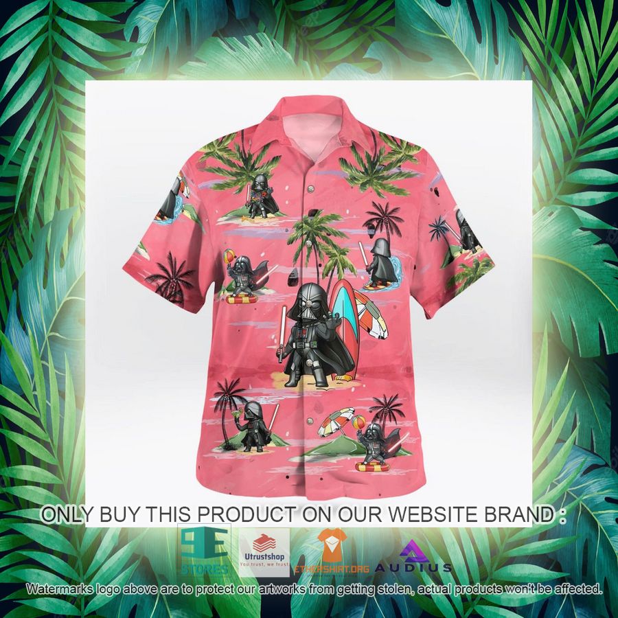 darth vader summer time pink hawaii shirt shorts 13 46948