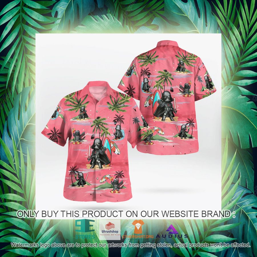 darth vader summer time pink hawaii shirt shorts 14 37821