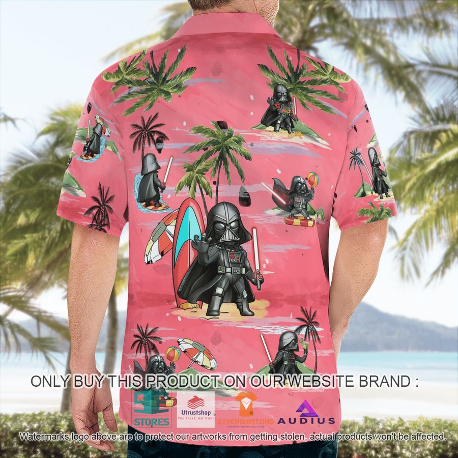darth vader summer time pink hawaii shirt shorts 3 16827