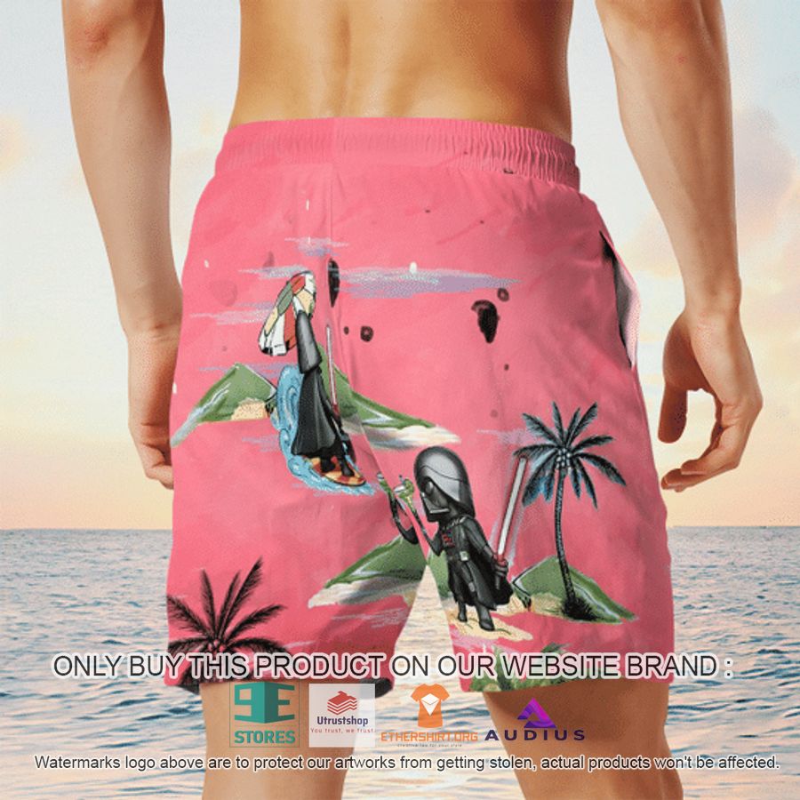 darth vader summer time pink hawaii shirt shorts 6 88024