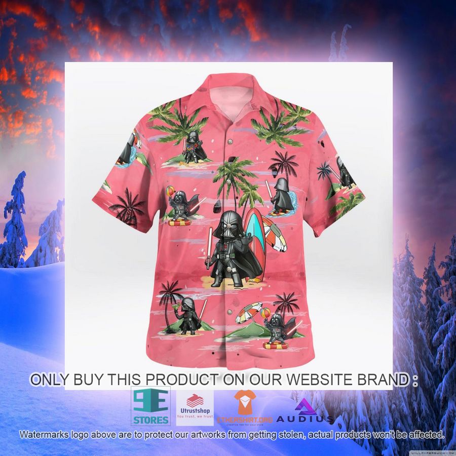 darth vader summer time pink hawaii shirt shorts 7 32889