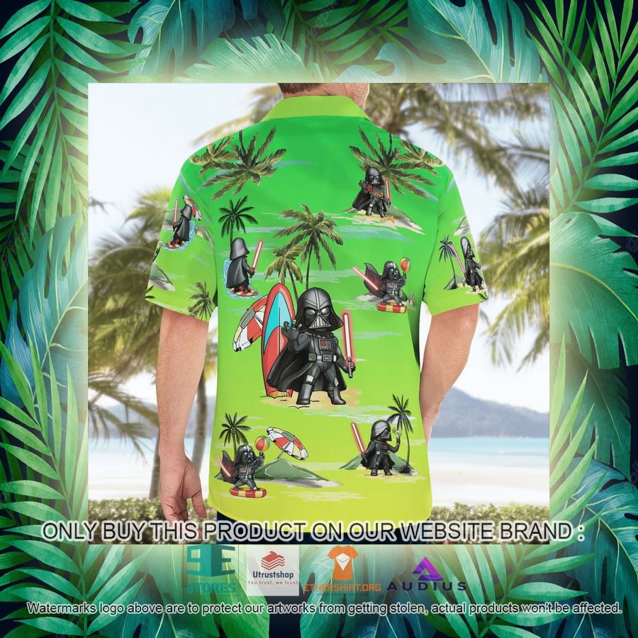 darth vader summer time sunset green hawaii shirt shorts 15 94675