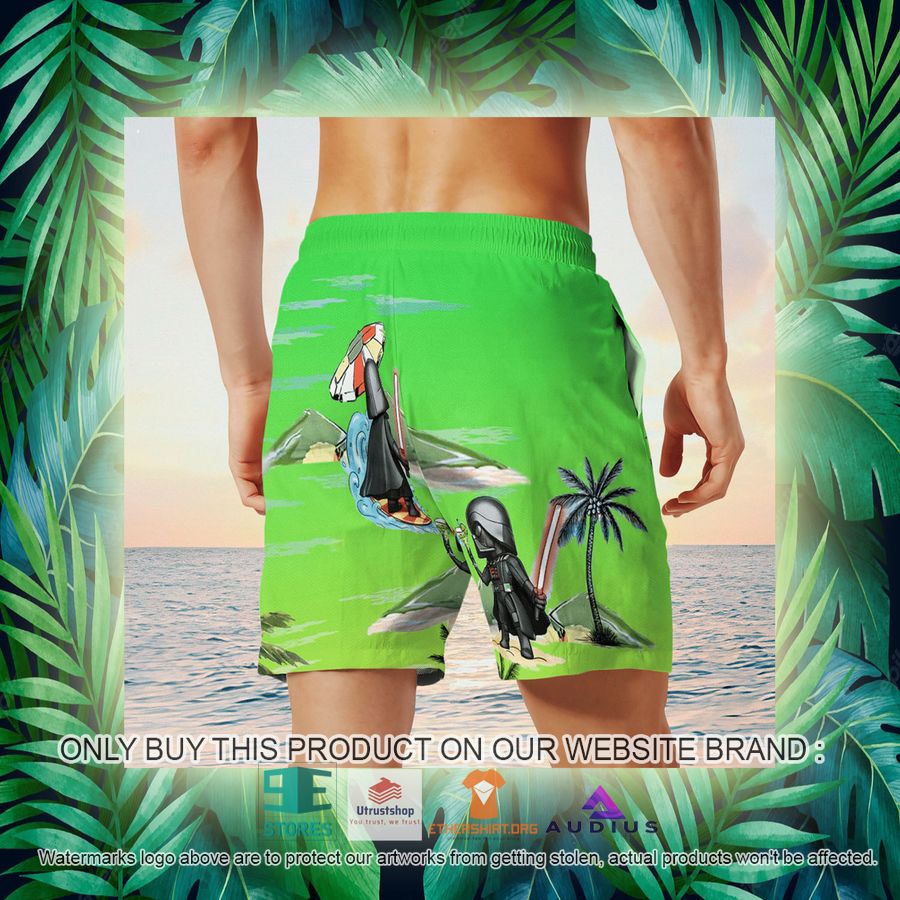darth vader summer time sunset green hawaii shirt shorts 18 59629