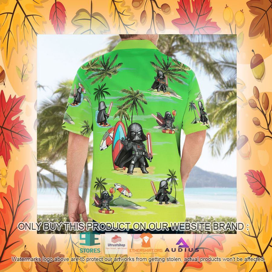 darth vader summer time sunset green hawaii shirt shorts 21 25571