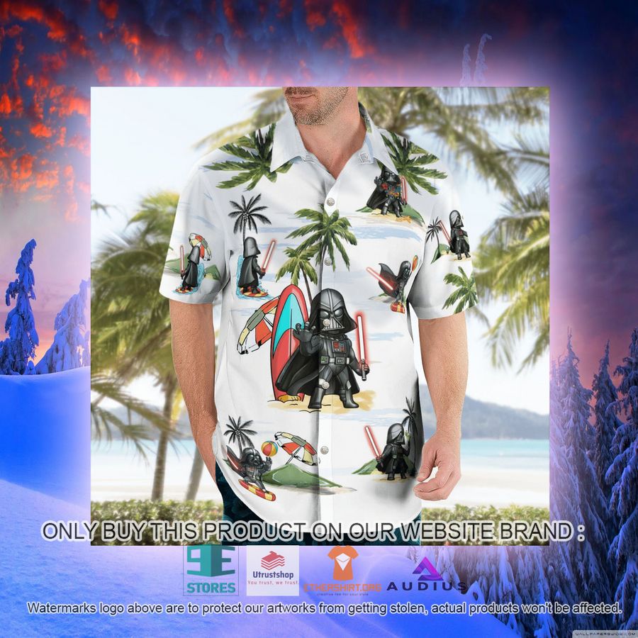 darth vader summer time white hawaii shirt shorts 10 68892