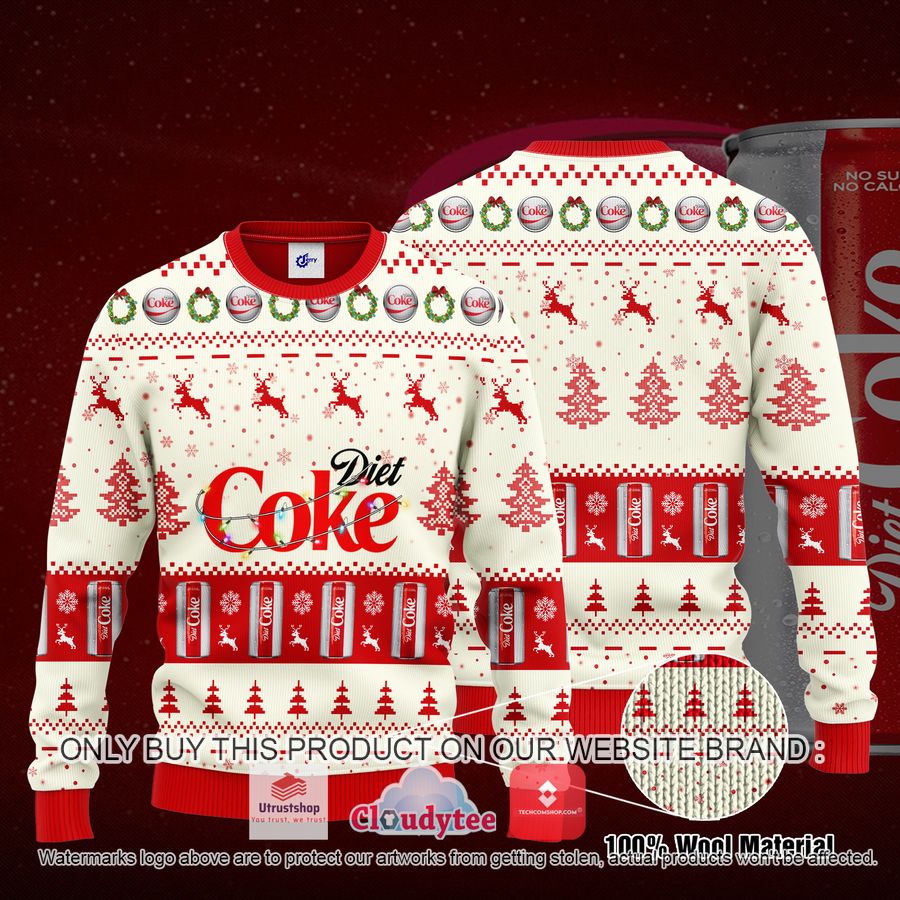 diet coke santa hat christmas ugly christmas sweater 2 97369