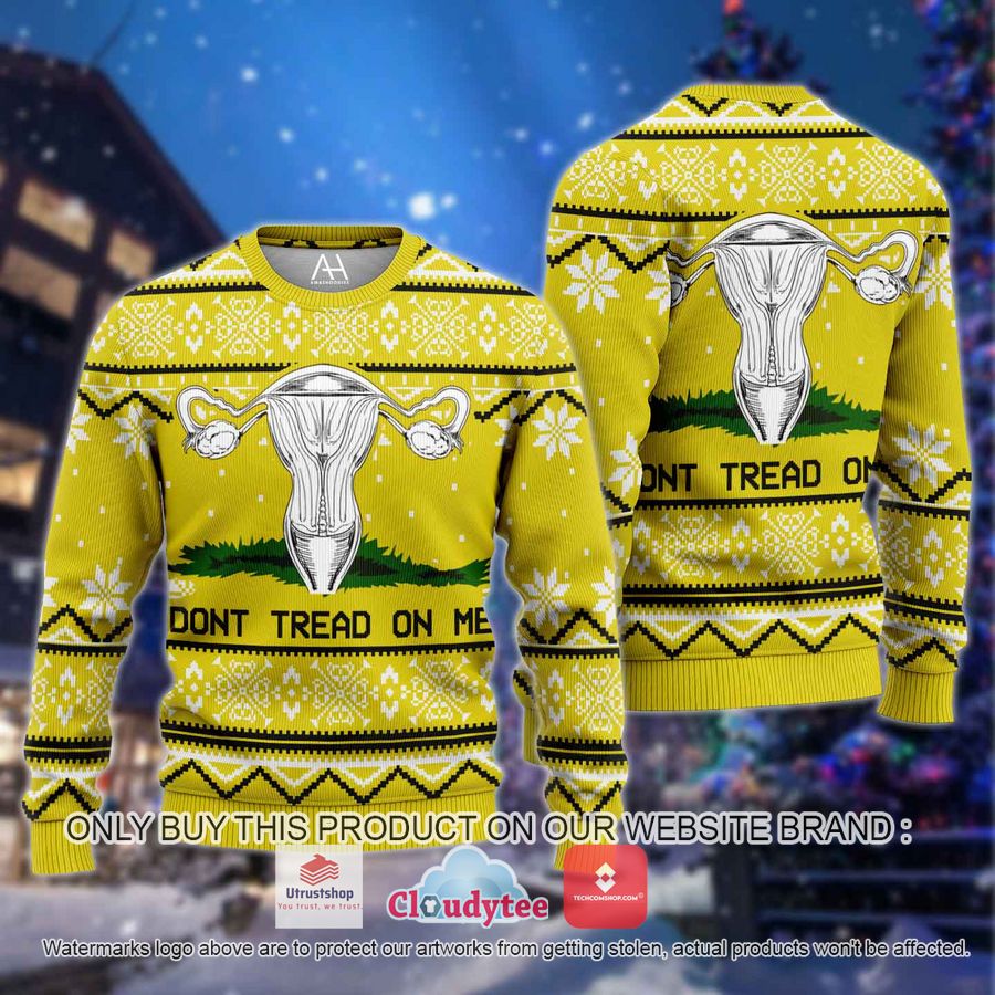 dont tread on me yellow christmas all over printed shirt hoodie 1 94790