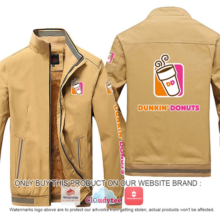 dunkin donuts moutainskin leather jacket 2 8061