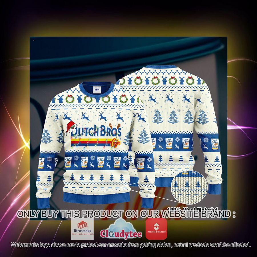 dutch bros santa hat christmas ugly christmas sweater 3 17232