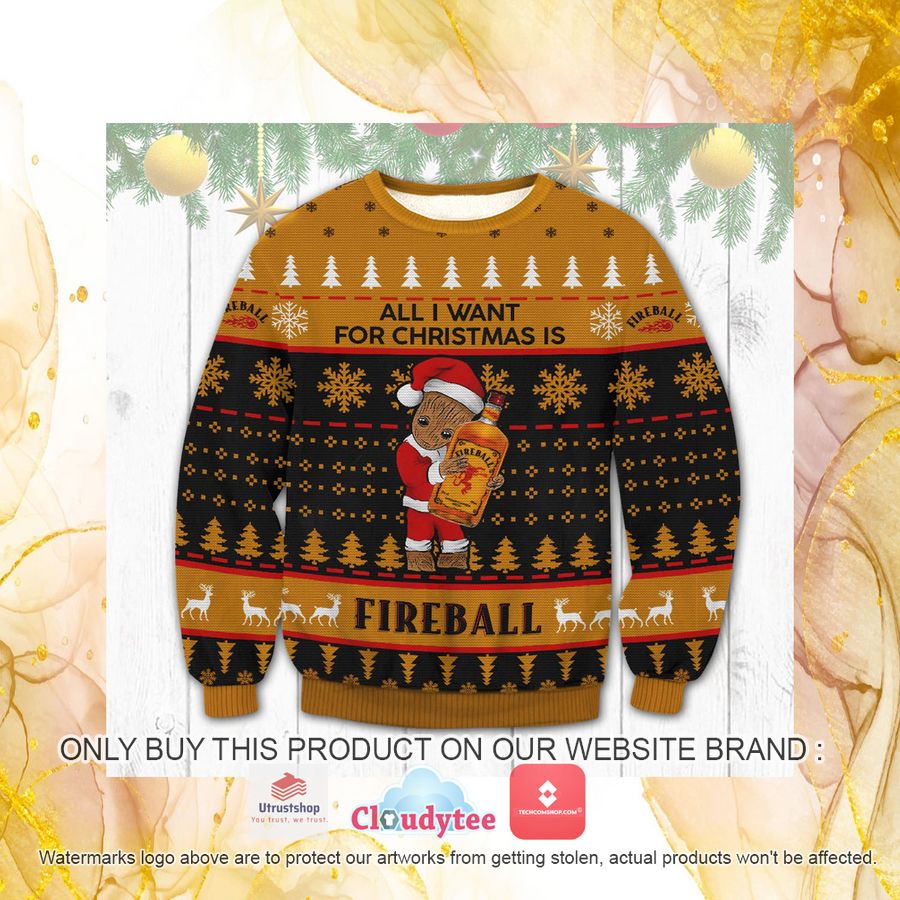 fireball groot christmas ugly sweater 1 10393