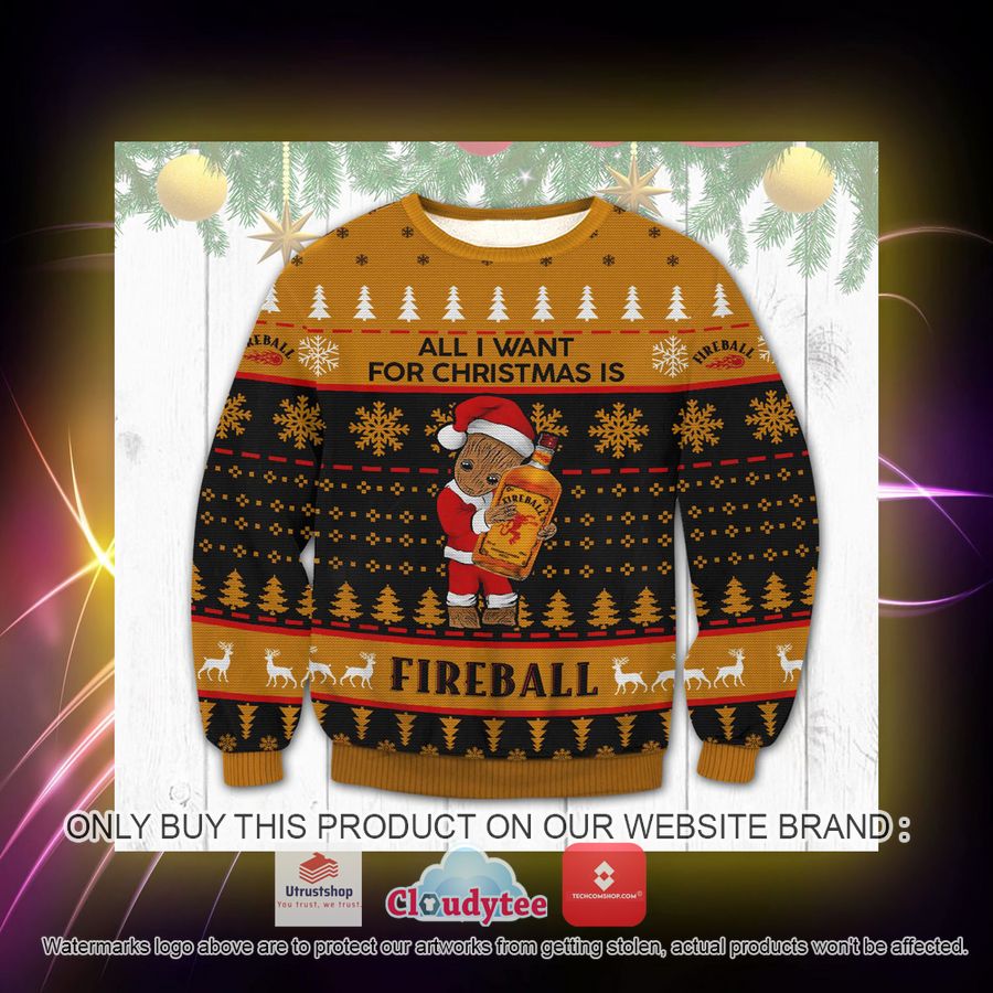 fireball groot christmas ugly sweater 3 2665