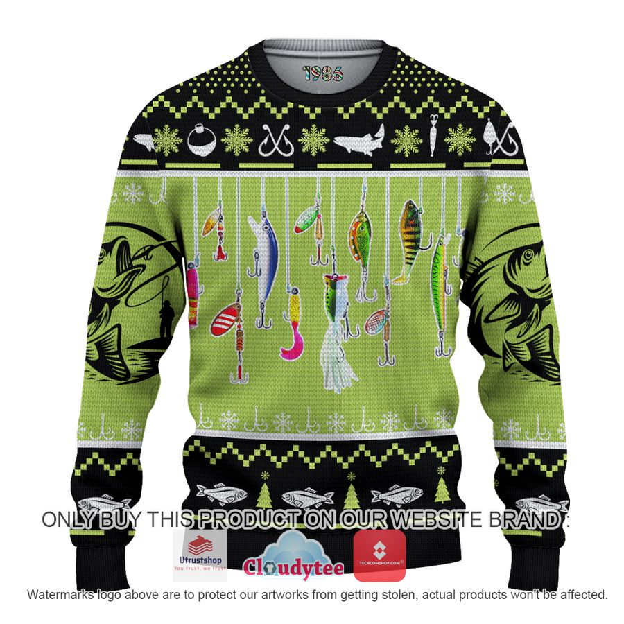 fishing lures christmas all over printed shirt hoodie 1 12079