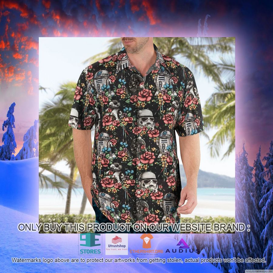 floral darth vader stormtrooper r2d2 hawaii shirt shorts 10 26949