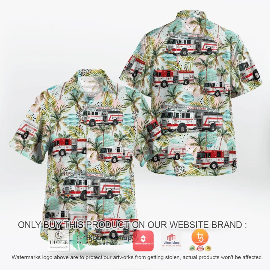 florida volusia county fire department hawaiian shirt 1 50509