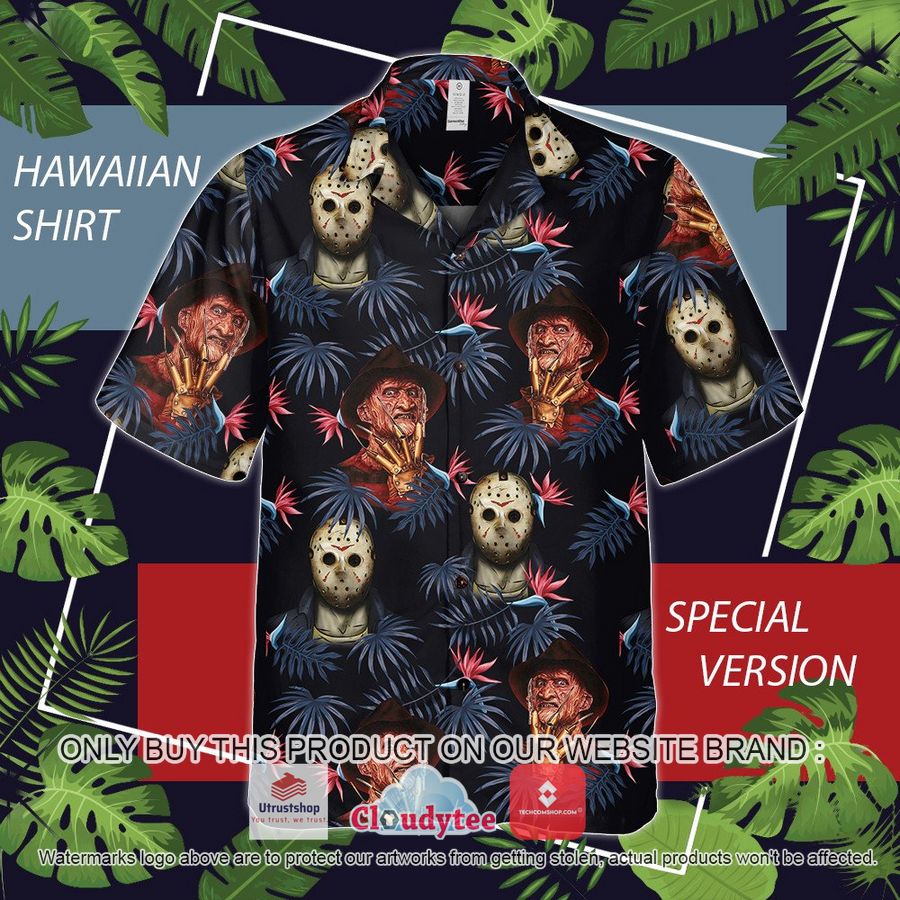 freddy and jason are friend hawaiian shirt 1 94674
