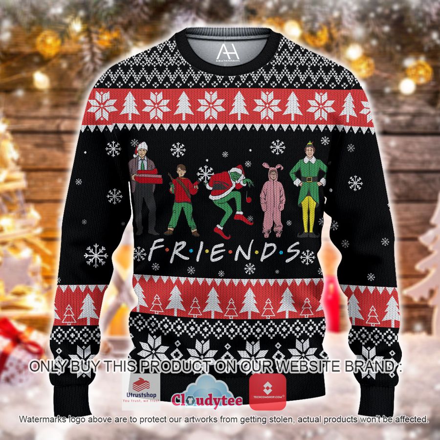 friends tv show christmas all over printed shirt hoodie 1 30217