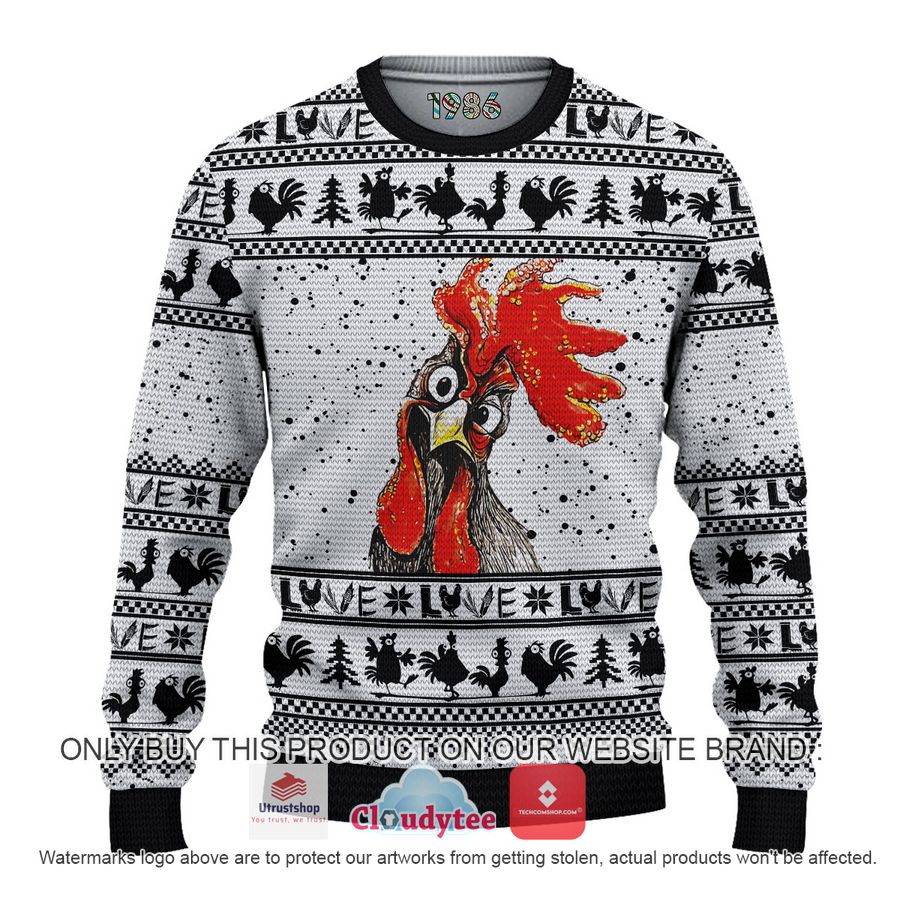 funny chicken christmas all over printed shirt hoodie 1 85987