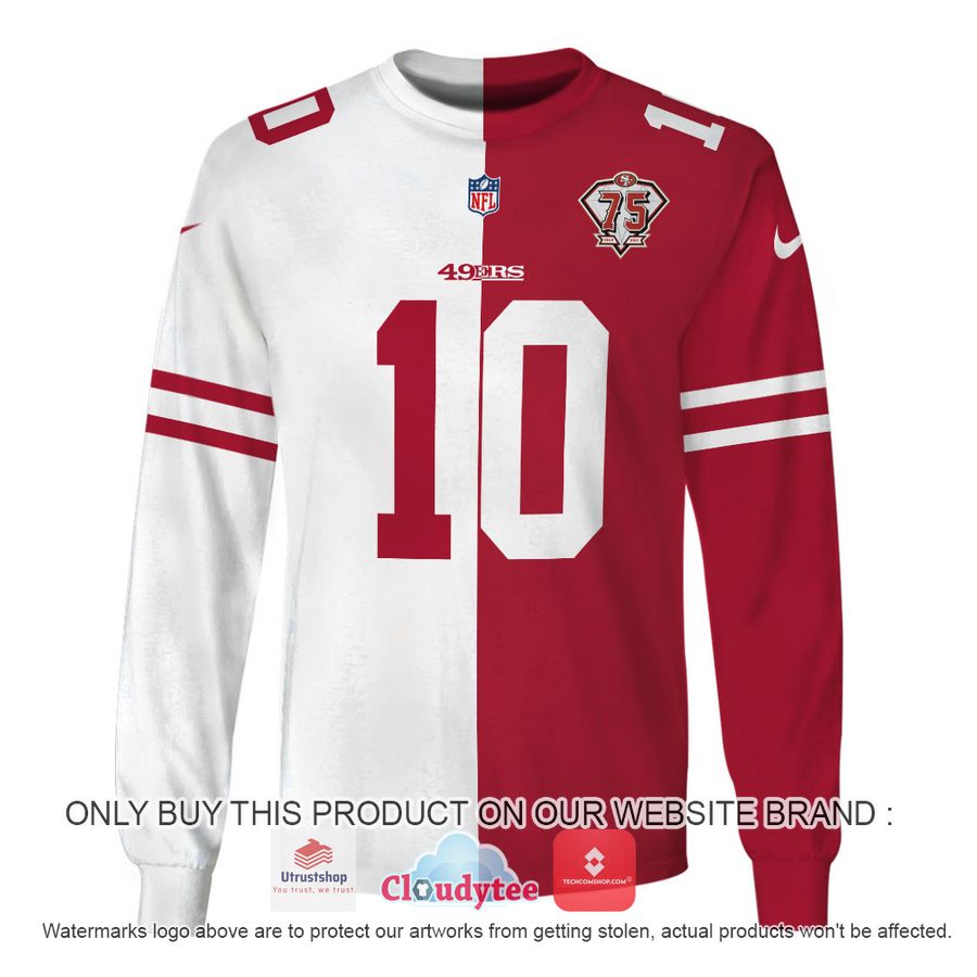 garoppolo 10 san francisco 49ers nfl hoodie shirt 3 63449